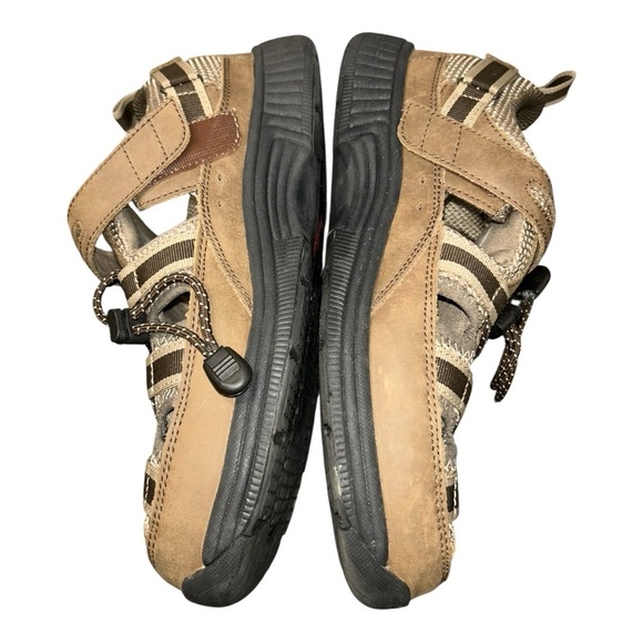 Orthofeet Clearwater Men’s Leather Closed Toe Sandals Brown Size 8.5 main image 15